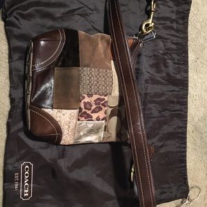 Coach crossbody patchwork